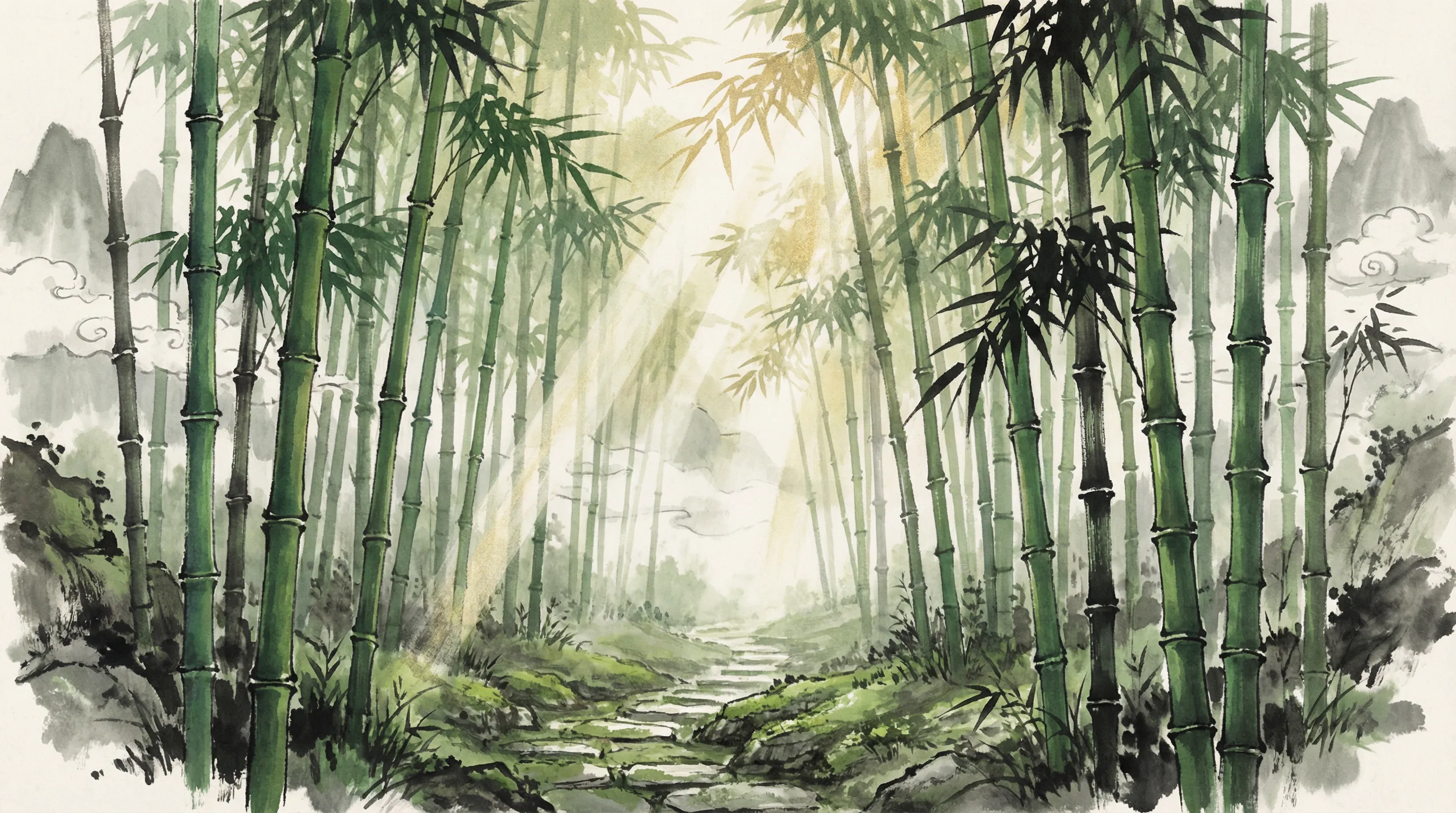 体育星空羽毛球赛事竹林背景